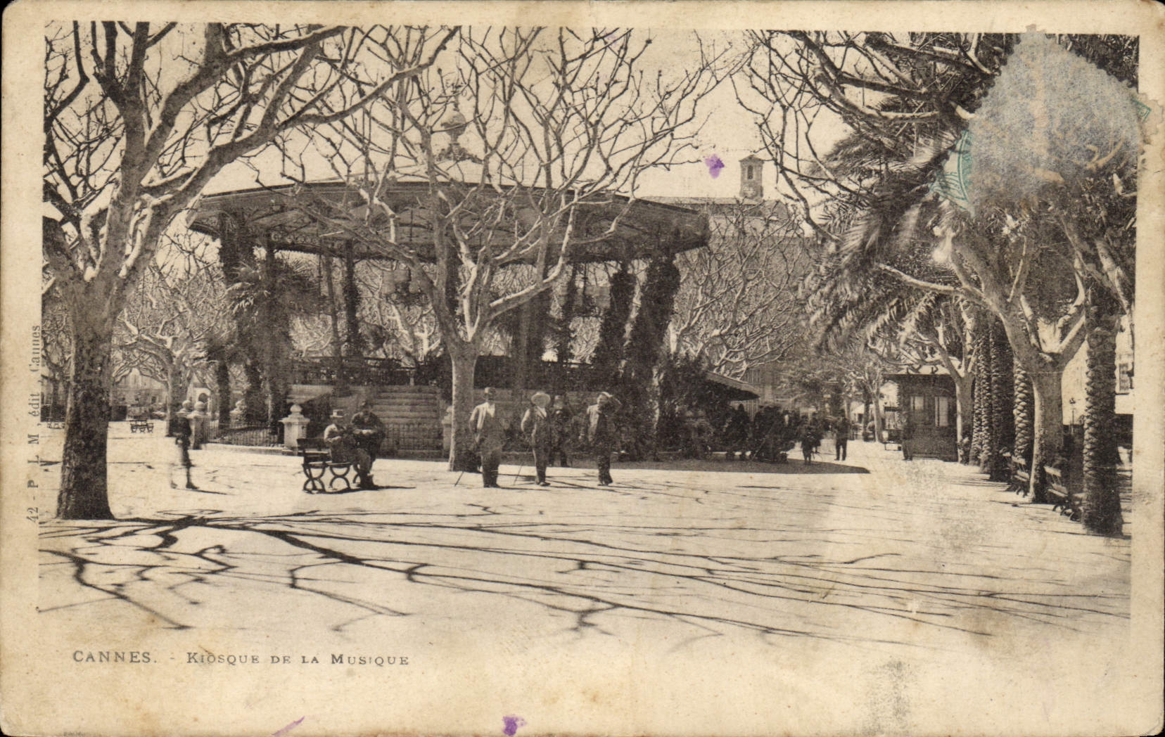 CPA Kiosque de la musique Cannes 