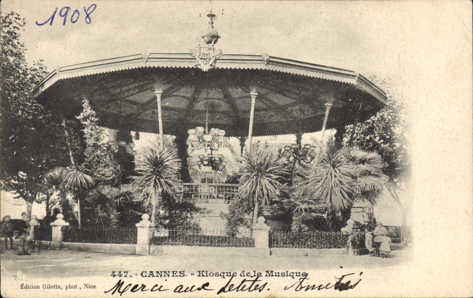 CPA Kiosque de la musique Cannes 