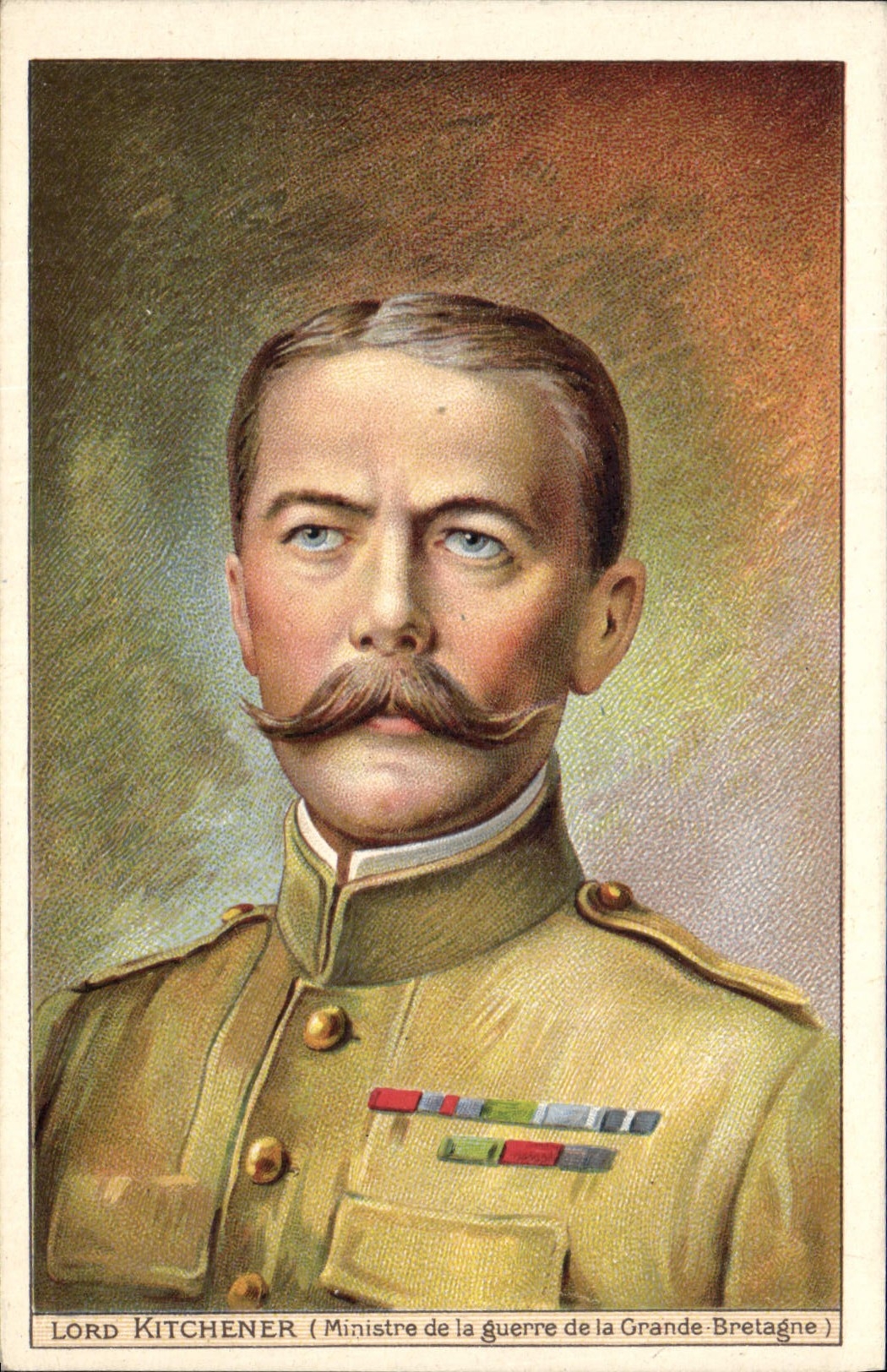CPA Militaria Lord Kitchener Ministre de la guerre de la Grande Bretagne Publicite Solution Pautauberge Tuberculose 
