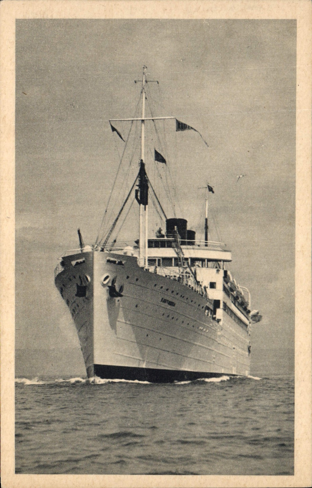 CPA Bateau Paquebot Koutoubia Compagnie de Navigation Paquet Marseille