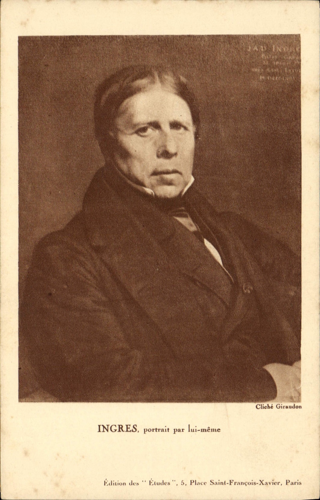 Postal Ingres por sí mismo