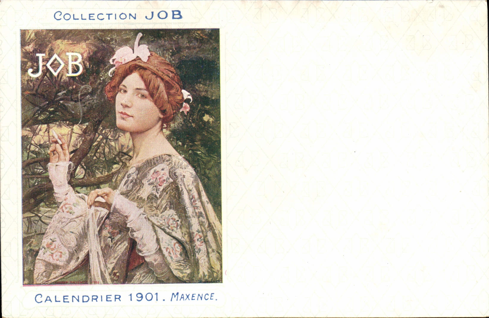 Vintage Postcard Fantasy Illustrator Job Calendar 1901 Maxence SIGNAL