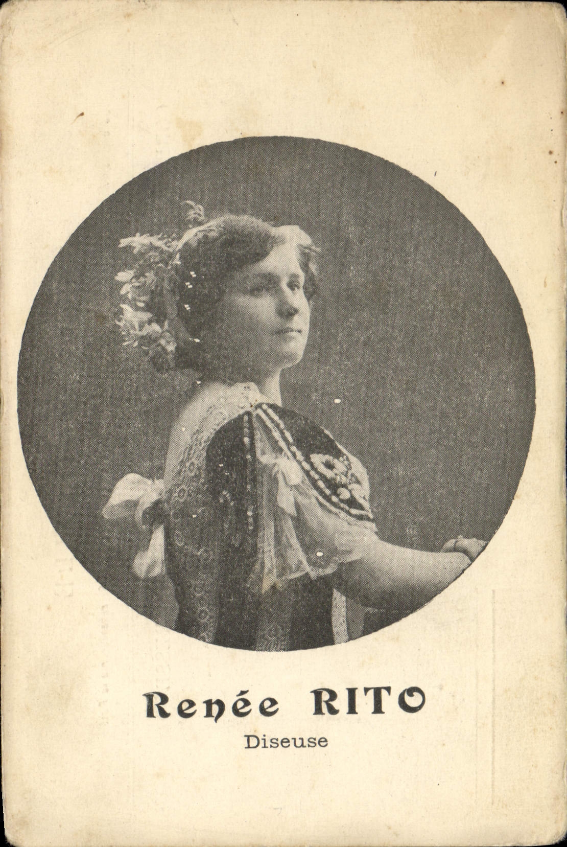 CPA Renee Rito Diseuse 