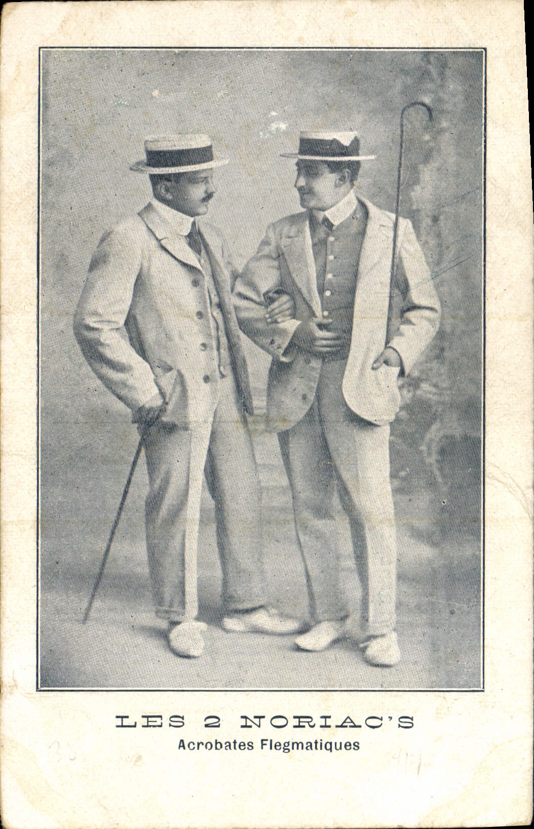 Postal Los días 2 Noriac' s Acróbatas flemáticos