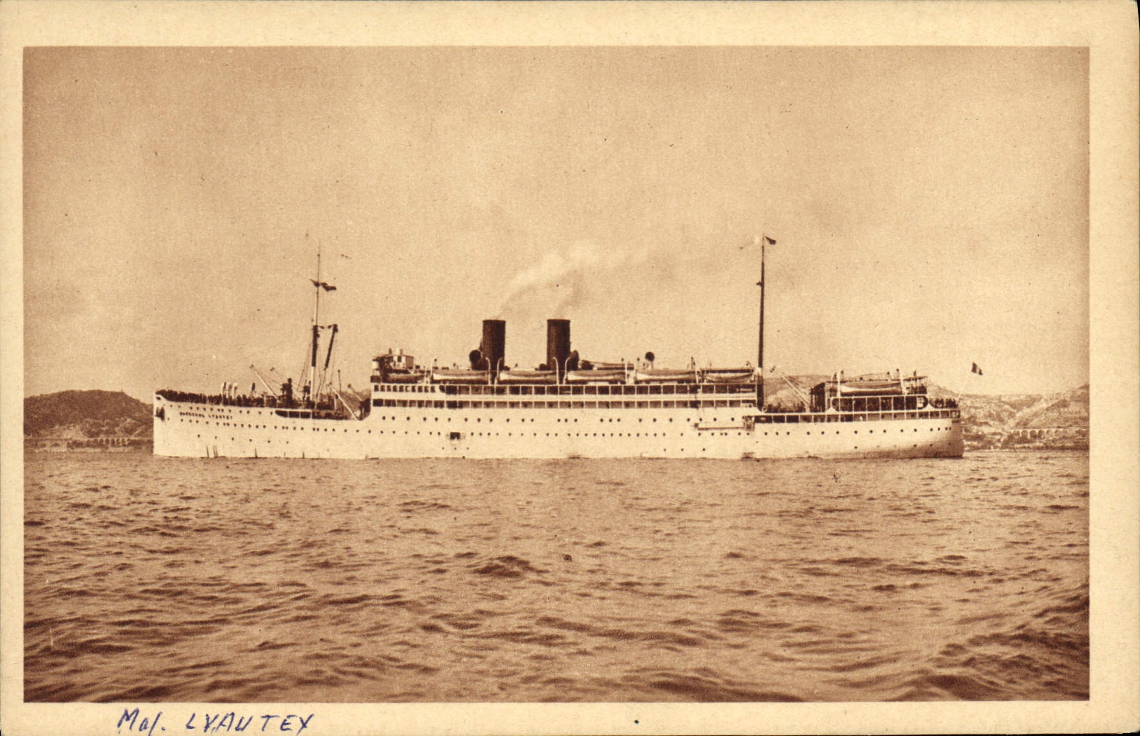 CPA Bateau Paquebot Marechal Lyautey