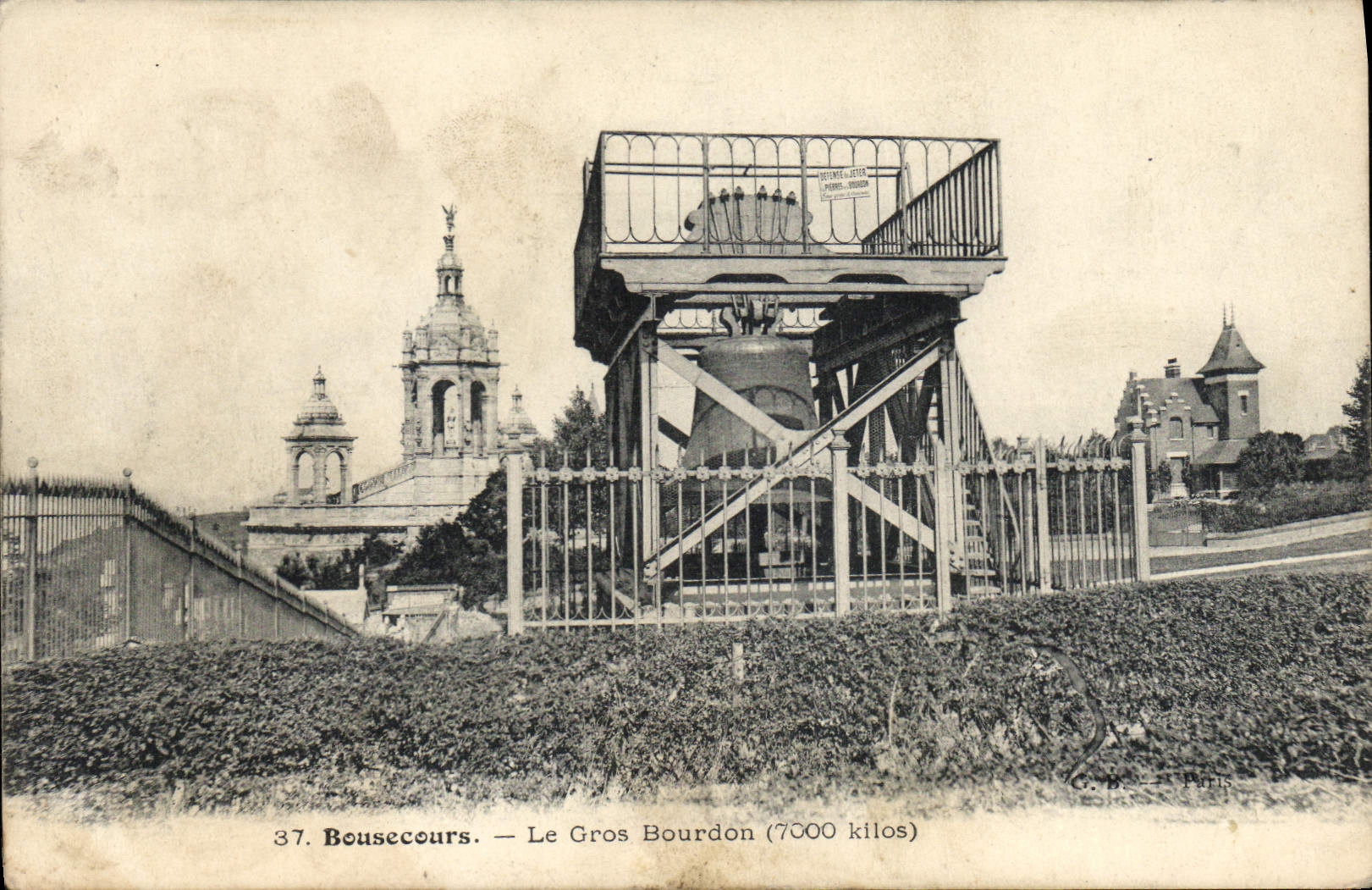 Vintage Postcard Bonsecours Bell the large Bumblebee
