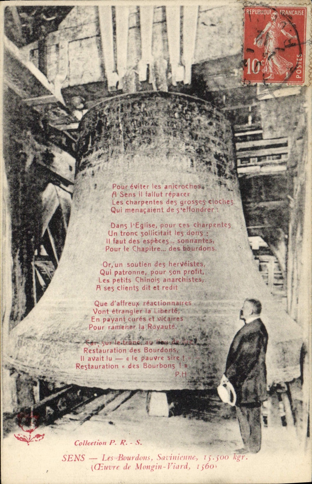 Vintage Postcard Bell Direction the Bourbons Savinienne Mongin Viard