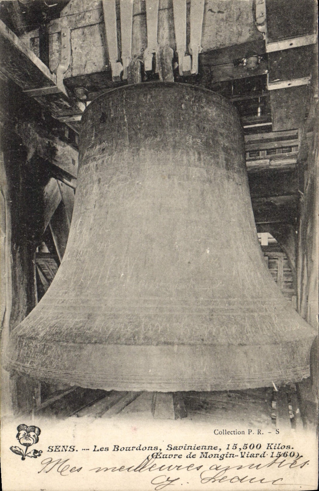 Vintage Postcard Bell Direction the Savinienne Bourbons