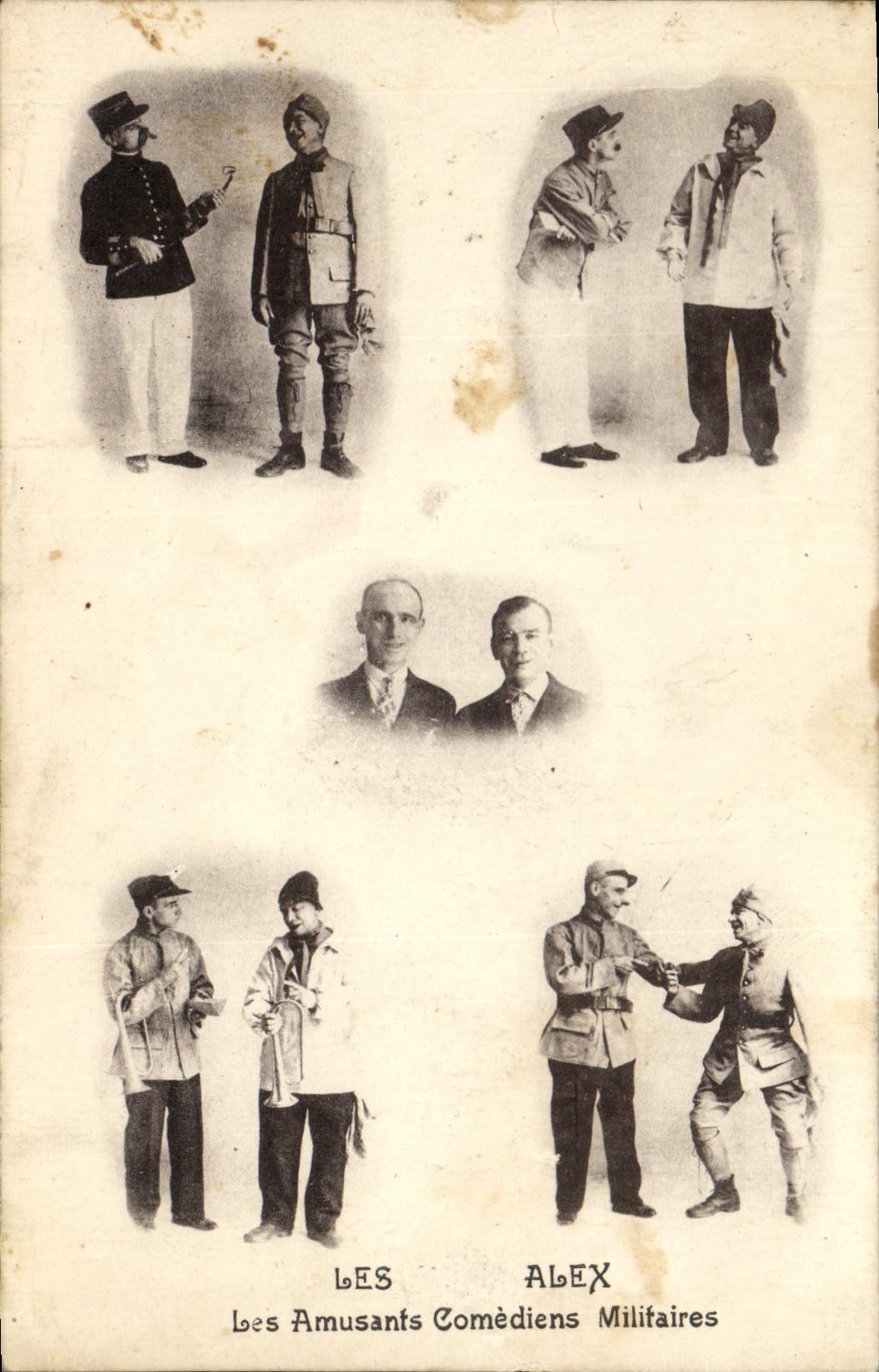 CPA Les Alex Les amusants comediens militaires Militaria 