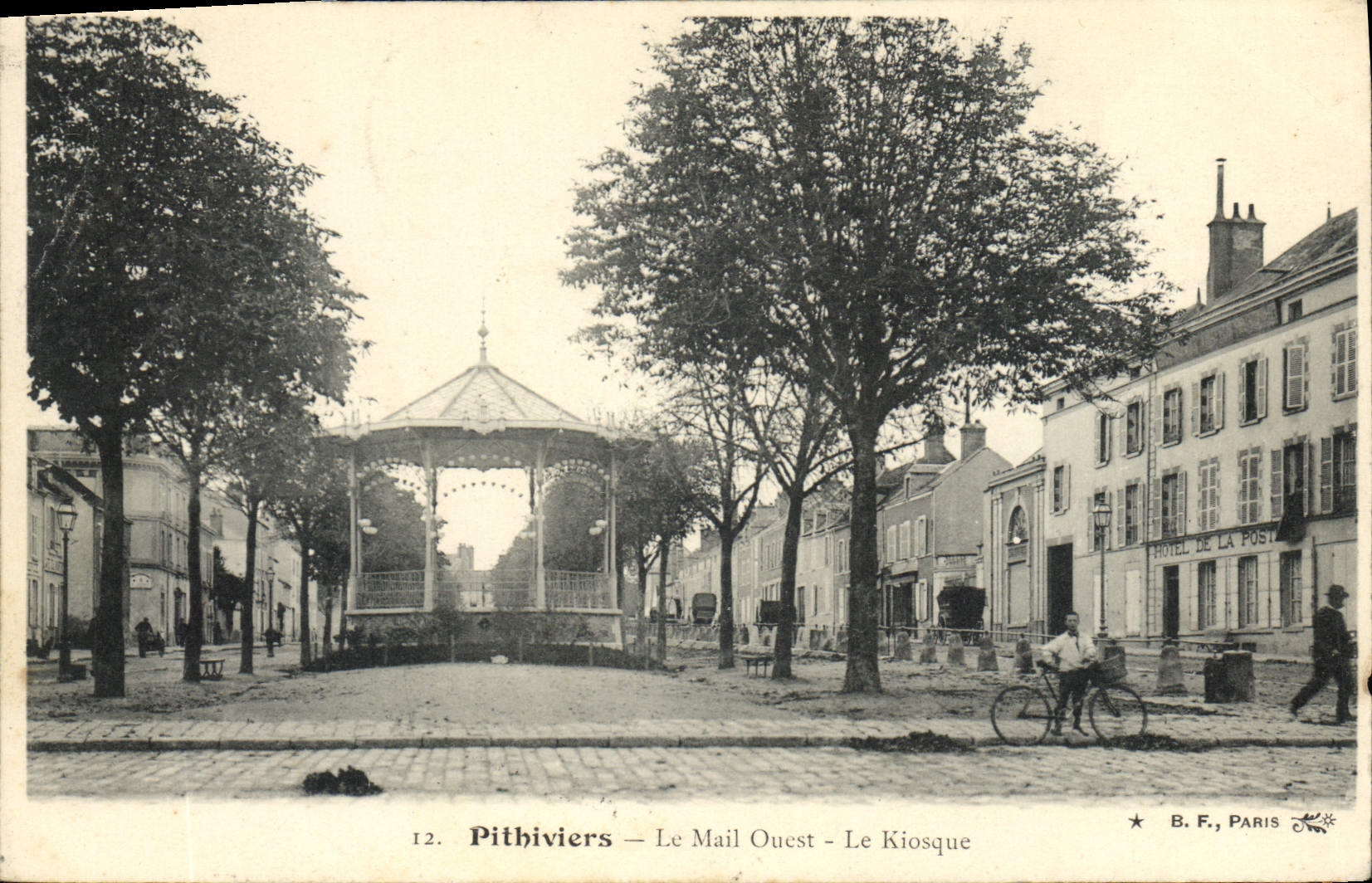 Vintage Postcard Kiosk the Western e-mail Puff-pastry cake