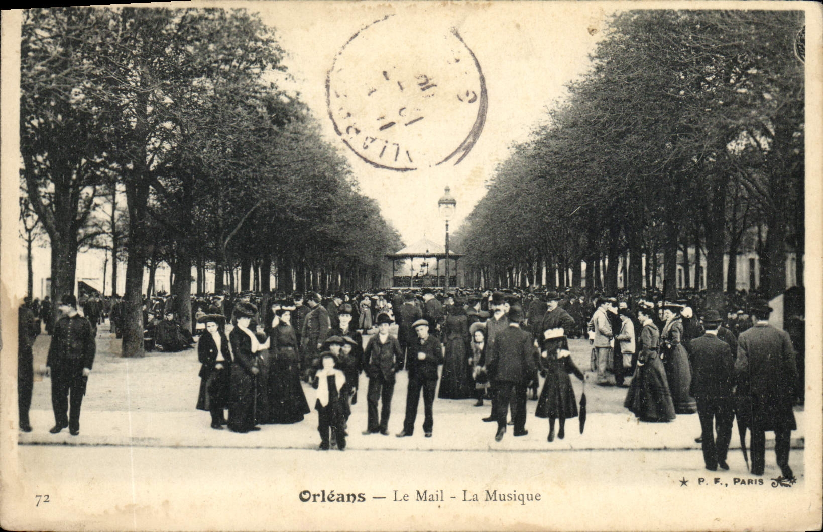 Vintage Postcard Orleans Kiosk the E-mail music