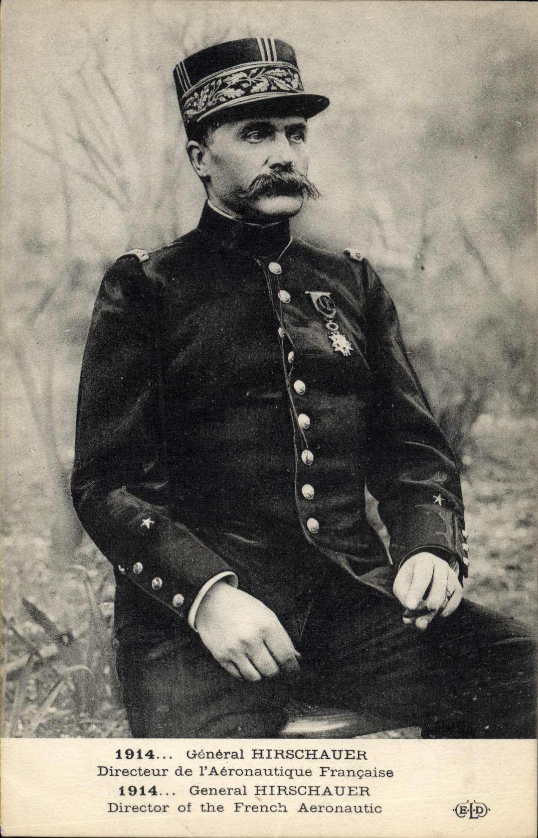 Vintage Postcard General Militaria Hirschauer Directing of French Aeronautics