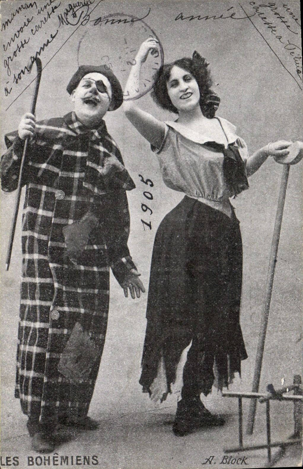 Postal los gitanos Bloque