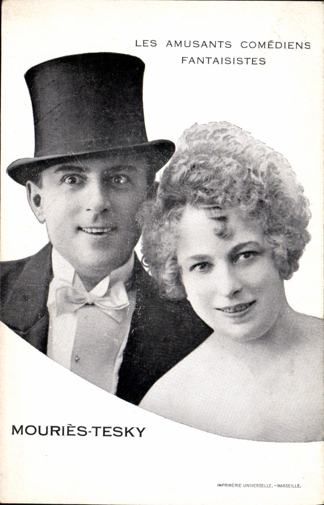 Postal que los divierte actores caprichosos Mouris Tesky