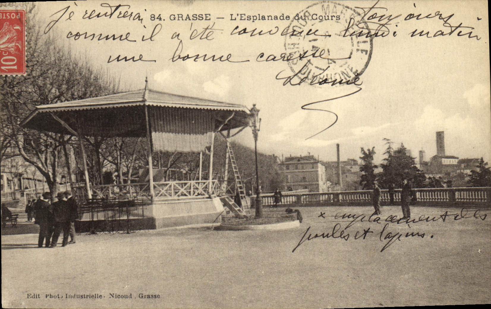 CPA Kiosque Grasse L'esplanade du cours 