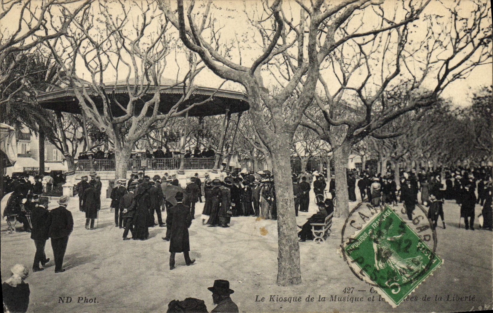 CPA Kiosque de musique Cannes 