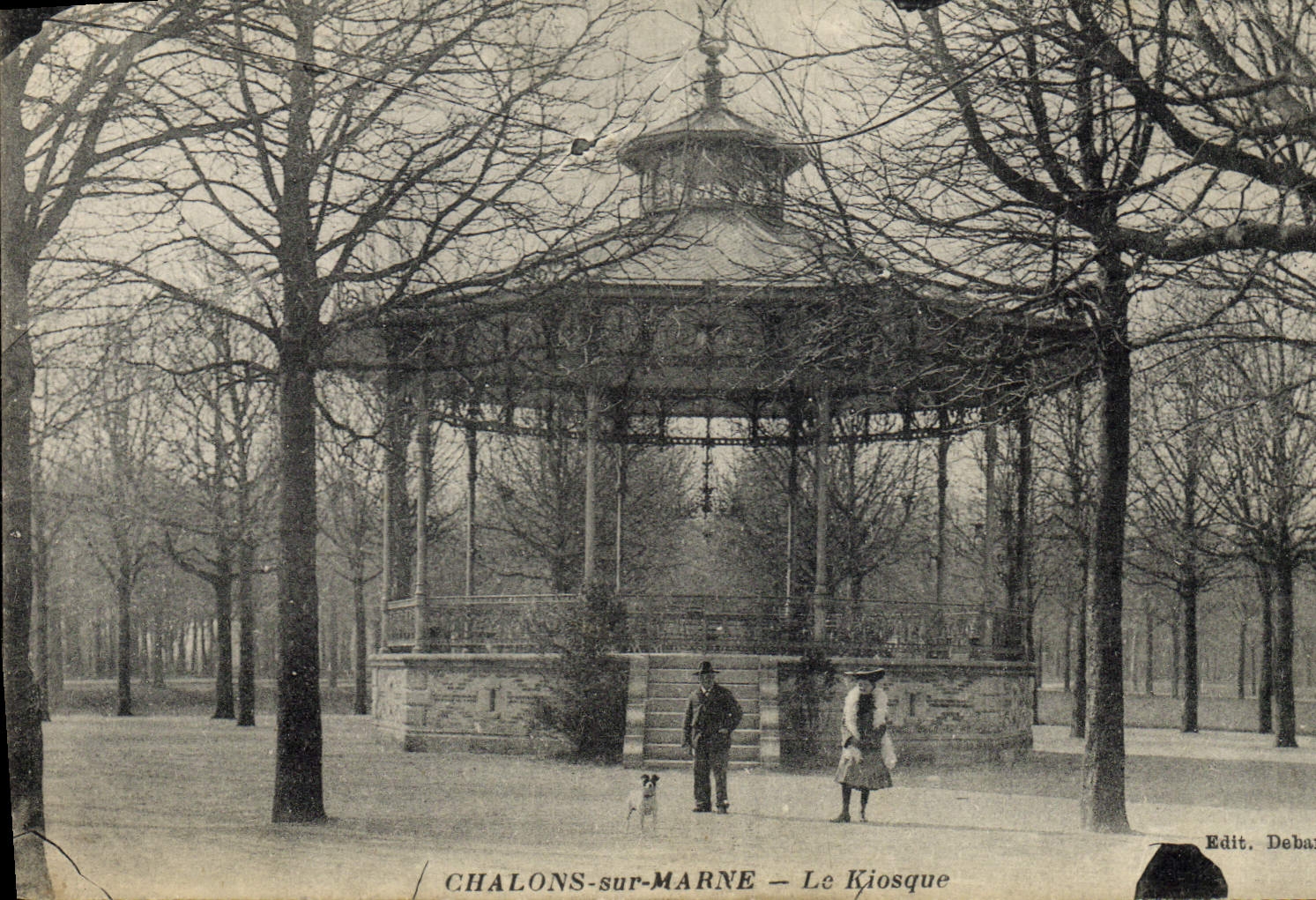 CPA Kiosque Chalons sur Marne