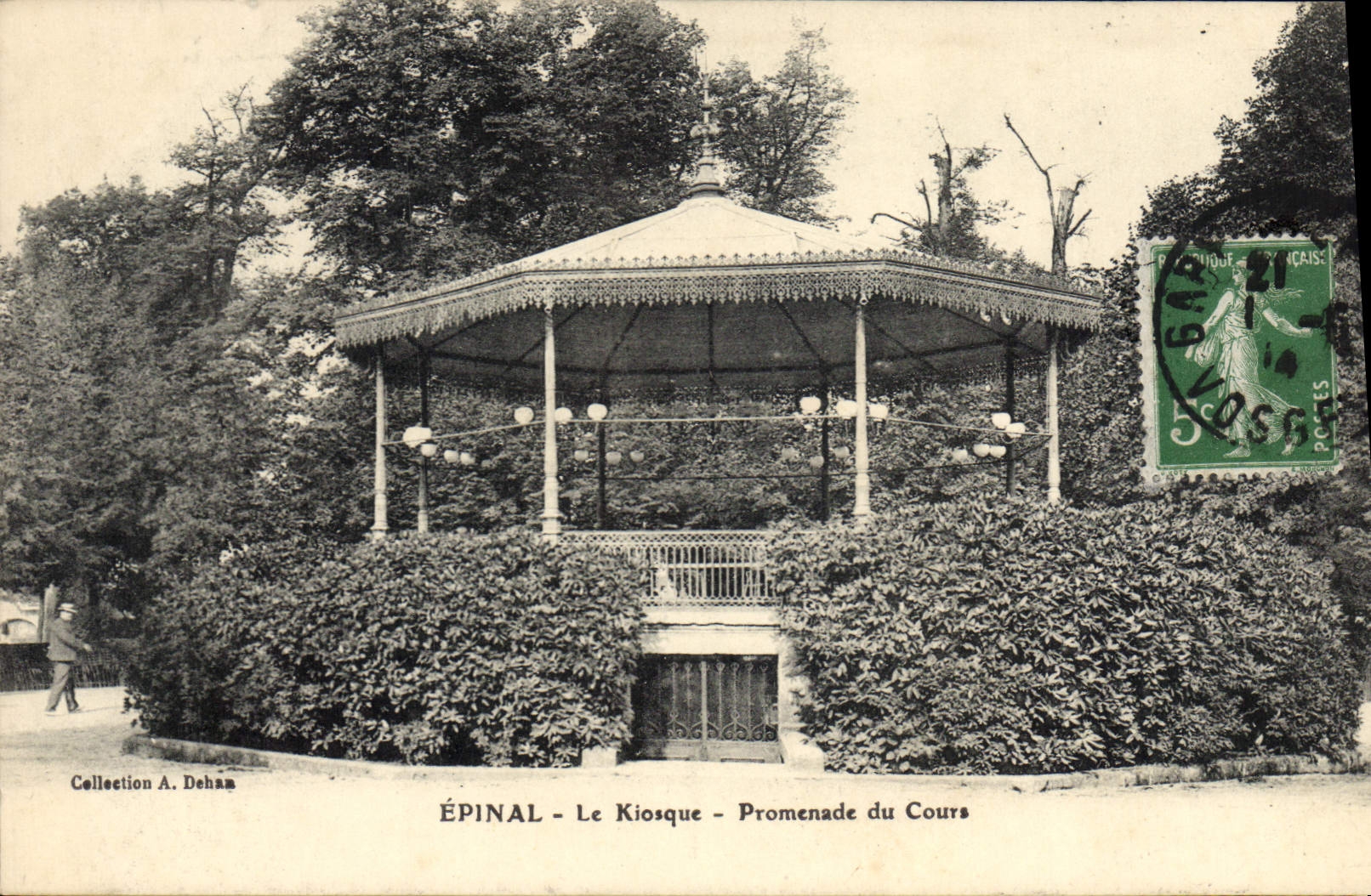 Postal Quiosco Paseo del curso Épinal