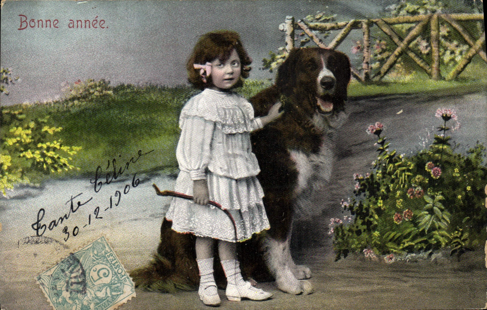 CPA Chiens Chien Enfant 