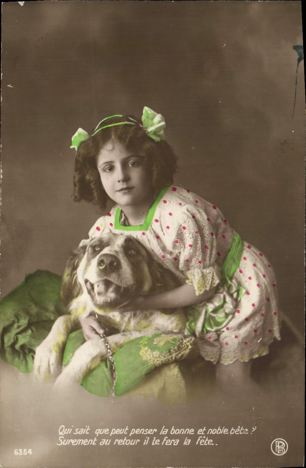 CPA Chiens Chien Enfant 