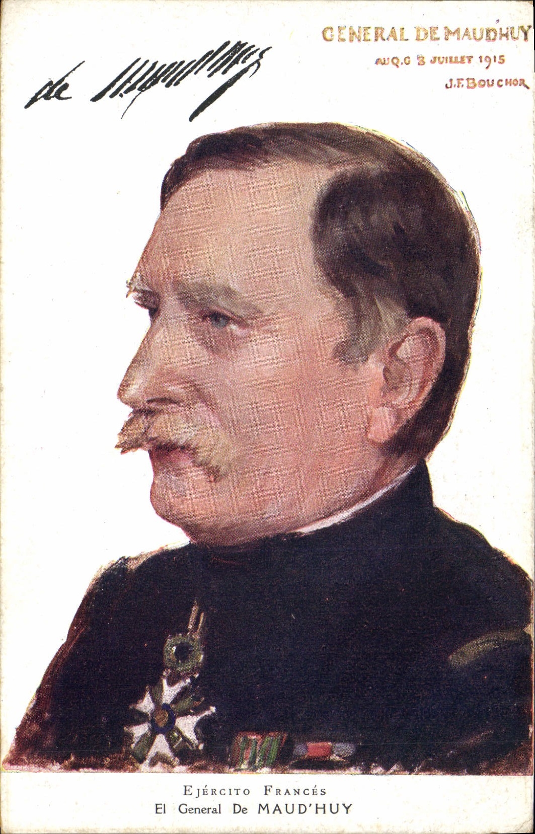 CPA Militaria El General De Maud'Huy 