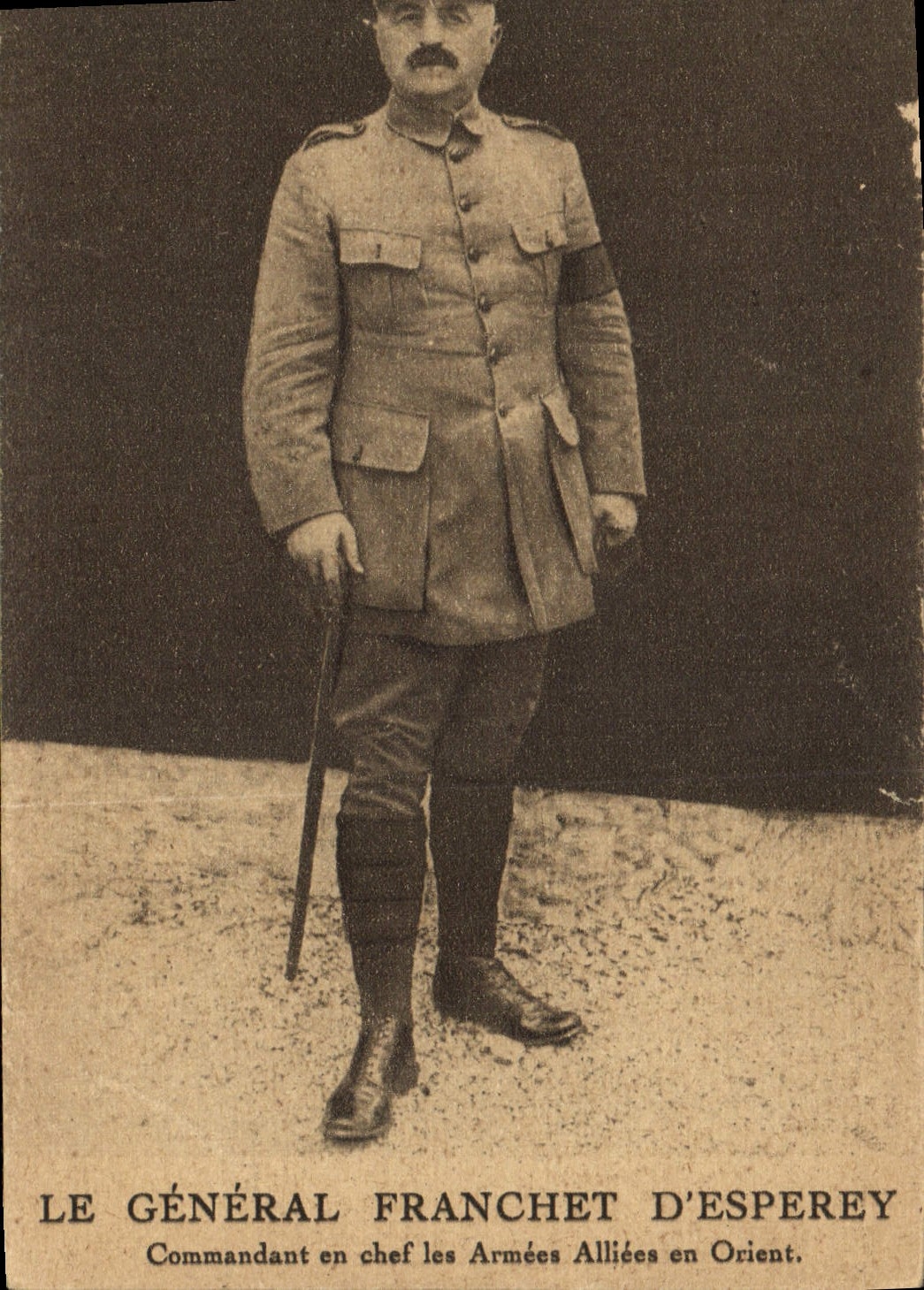 CPA Militaria Le General Franchet d'Esperey Commandant en Chef les Armees Alliees en Orient 