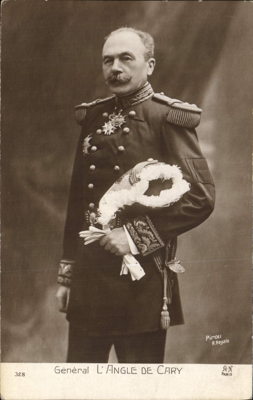 Vintage Postcard General Militaria the Angle of Cary