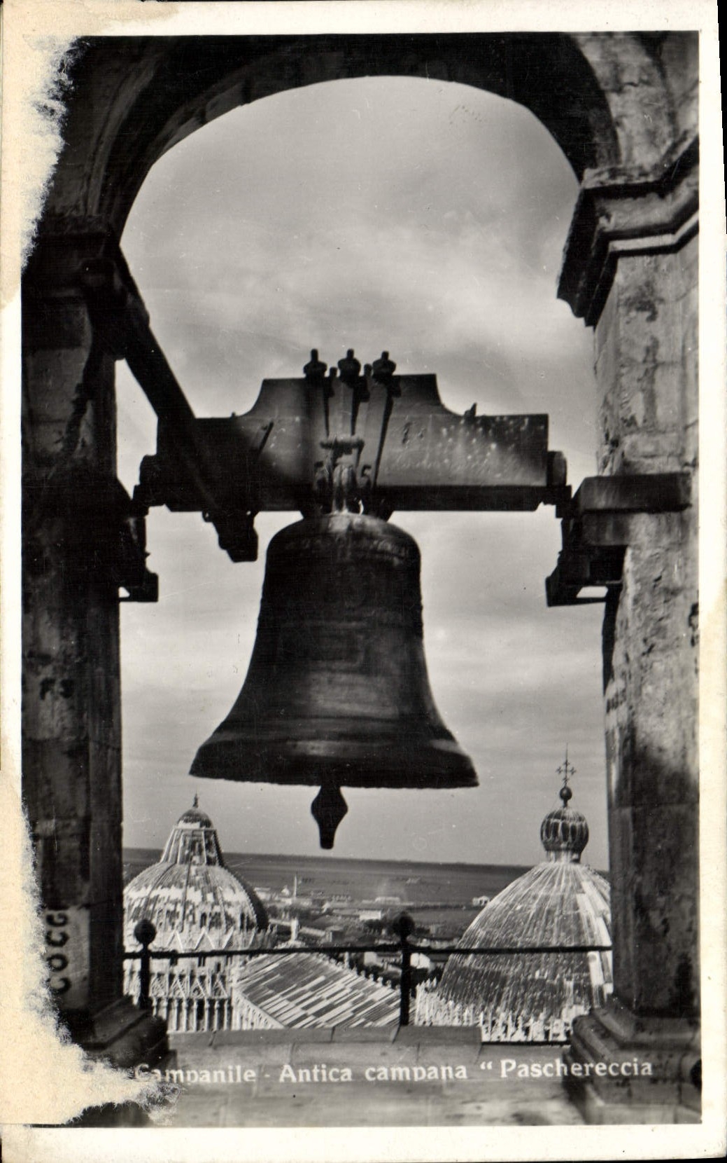 Vintage Postcard Bell Bell-tower Antica campana