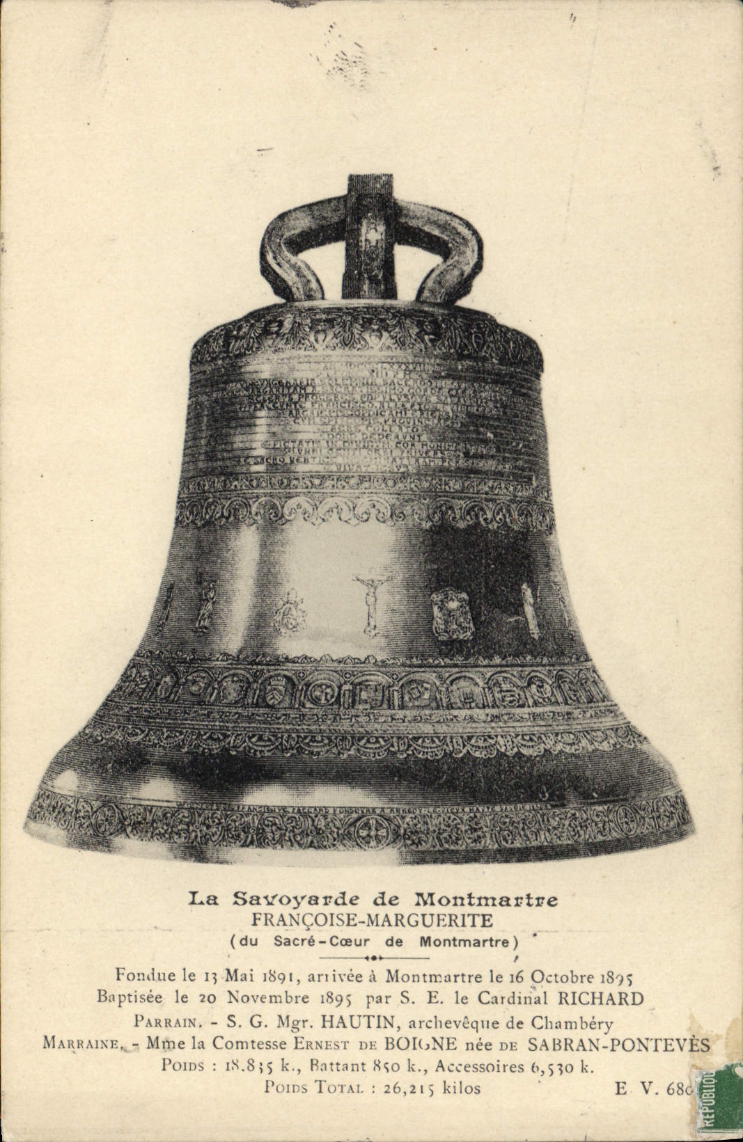 CPA Cloche La Savoyarde de Montmartre Francoise Marguerite Paris 
