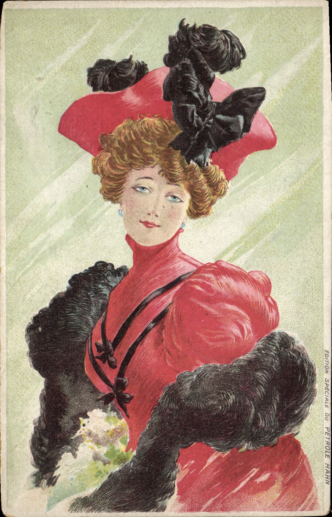 CPA Fantaisie Illustrateur Femme Chapeau