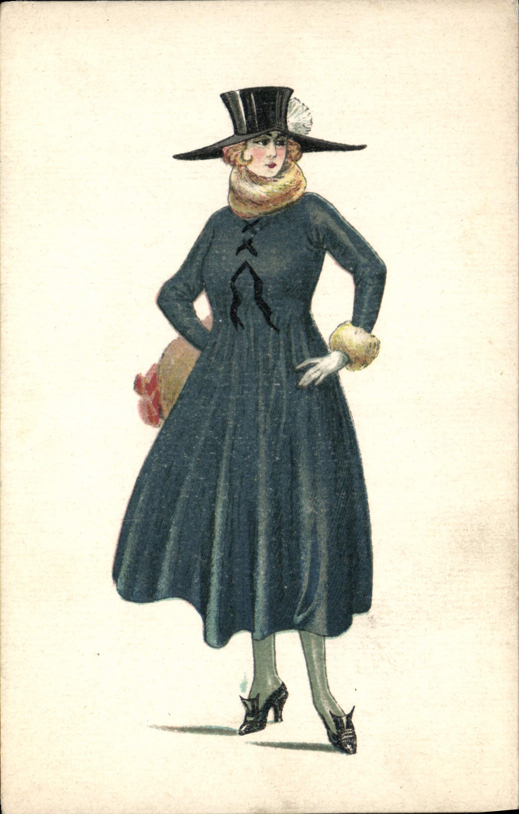 CPA Fantaisie Illustrateur Femme 