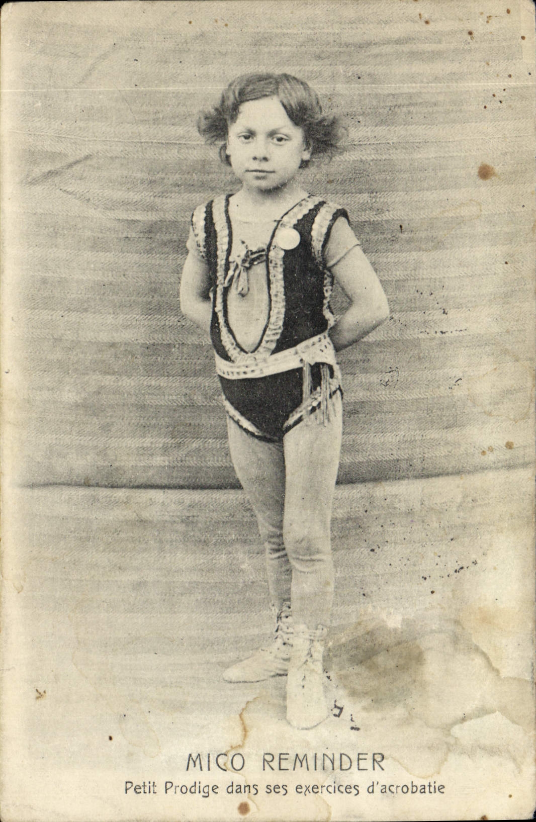 Vintage Postcard Mico Reminder Small wonder in its exercises of acrobatics