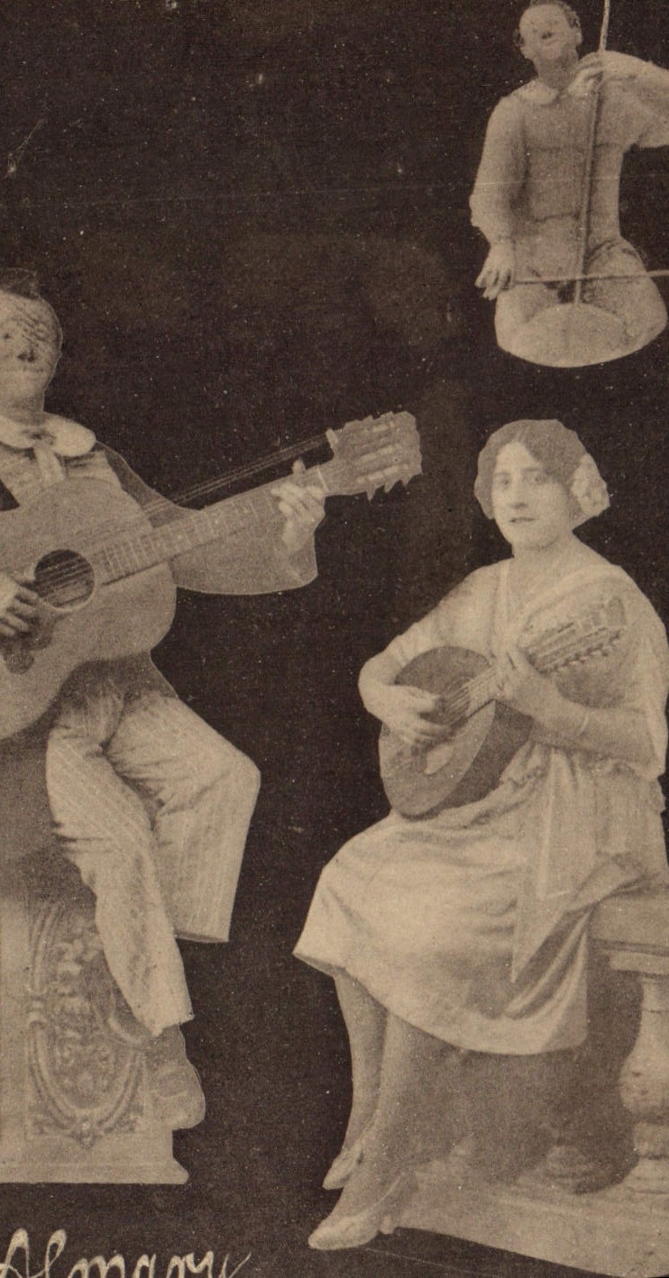 Vintage Postcards Almary Comic musical