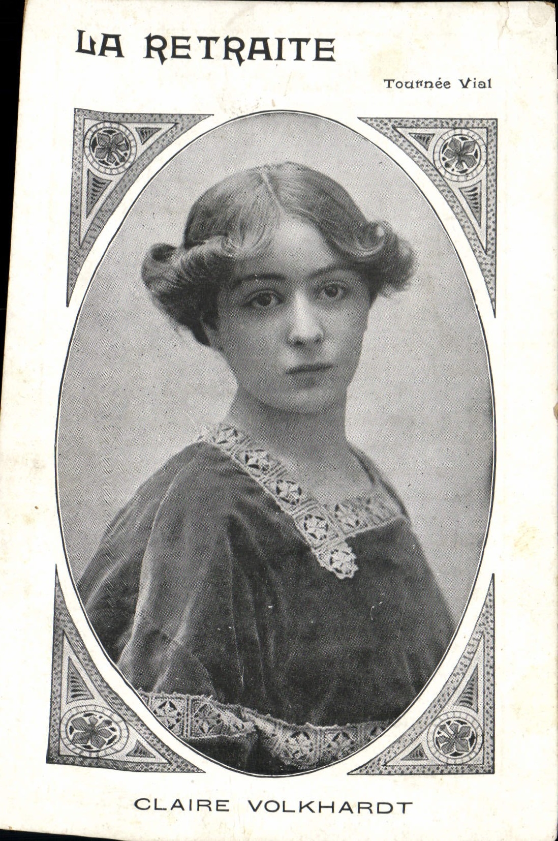 Vintage Postcard the retirement Claire Volkhardt