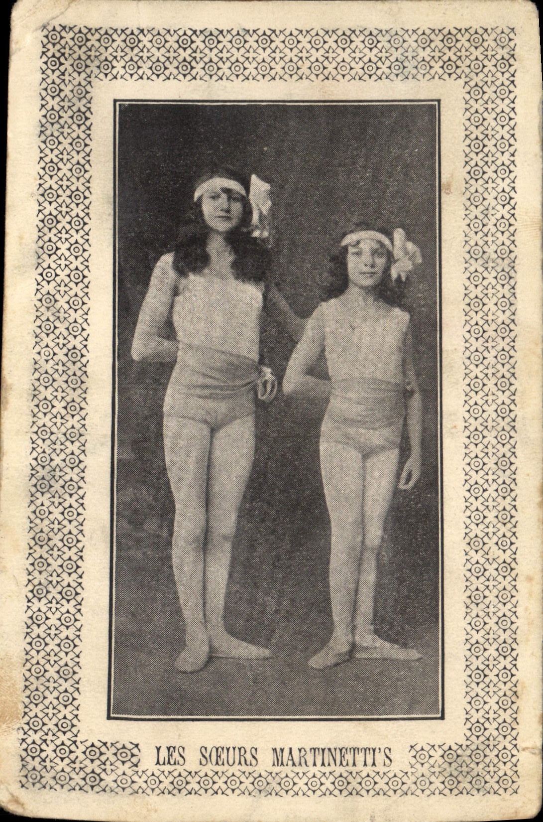 Vintage Postcard the Martinette sisters