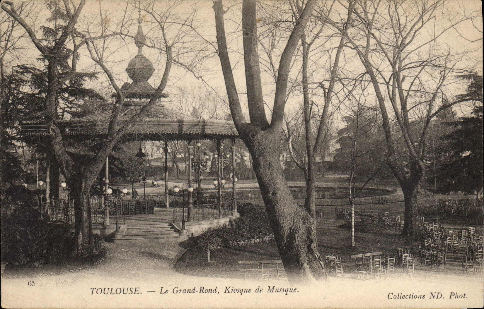CPA Kiosque de musique Le grand Rond Toulouse