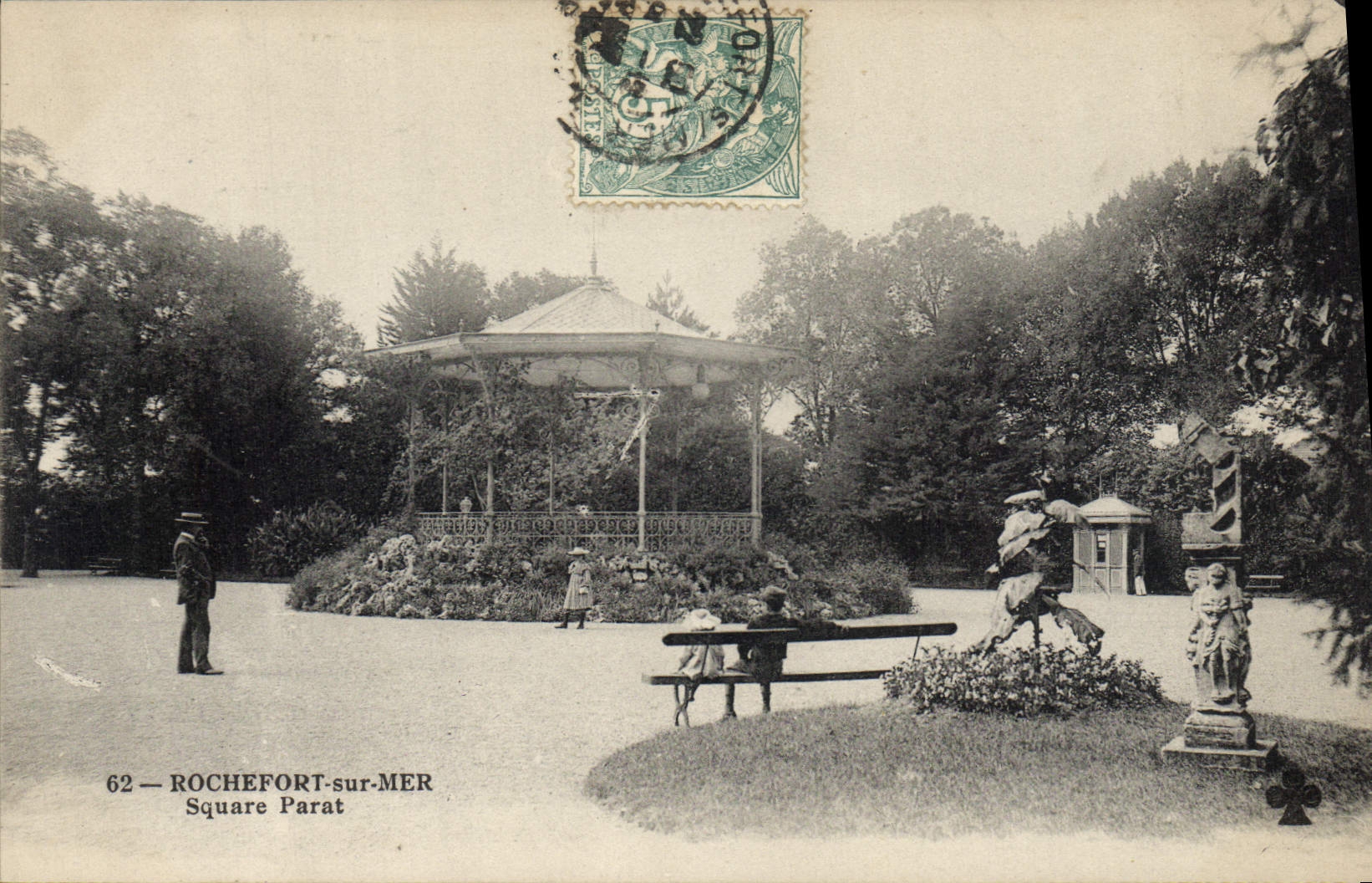 CPA Kiosque Rochefort sur Mer Square Parat