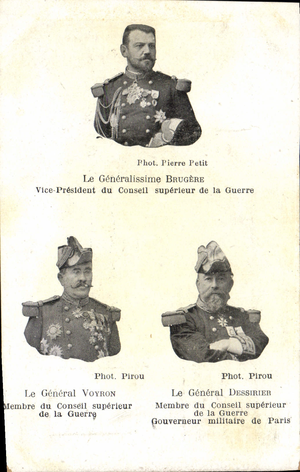 Vintage Postcard Militaria Brugere Voyron Dessirier