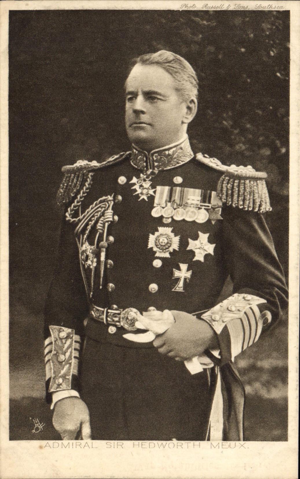 Vintage Postcard Militaria Admiral Sir Hedworth Meux