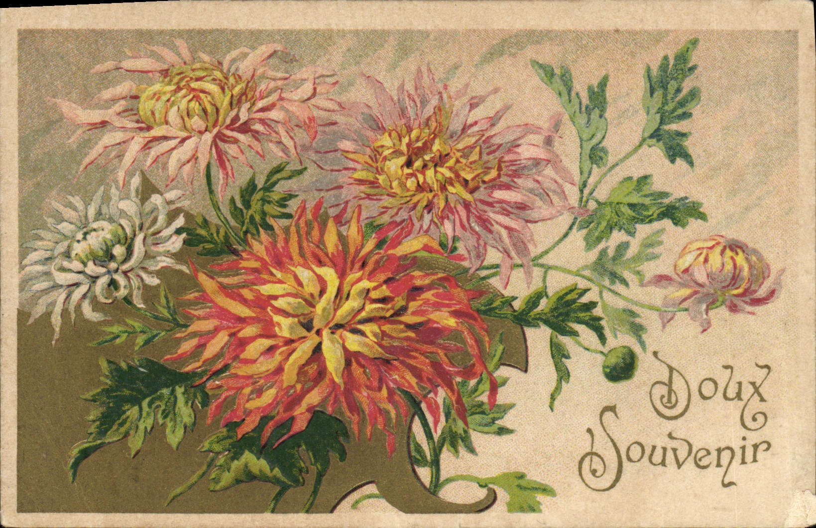 CPA Fantaisie Fleurs