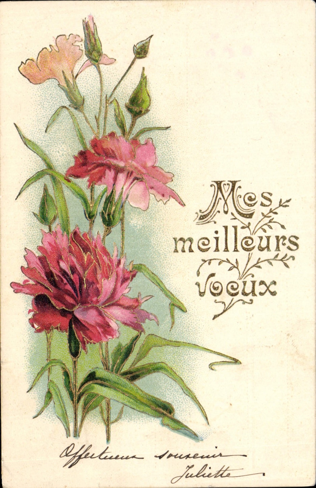 CPA Fantaisie Fleurs 