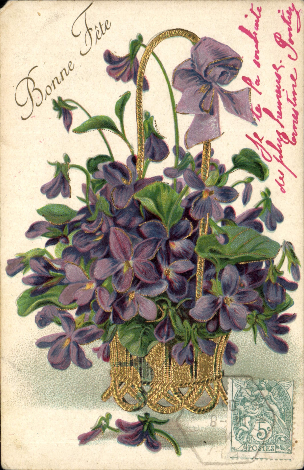 CPA Fantaisie Fleurs