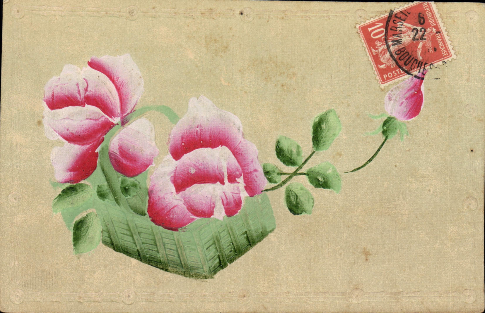 CPA Fantaisie Fleurs 