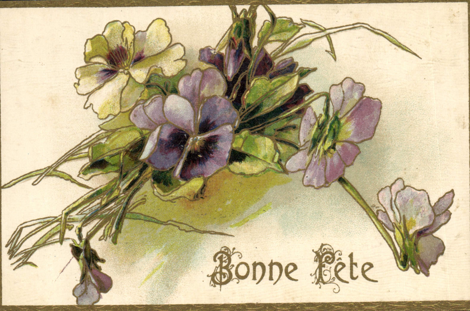 CPA Fantaisie Fleurs 