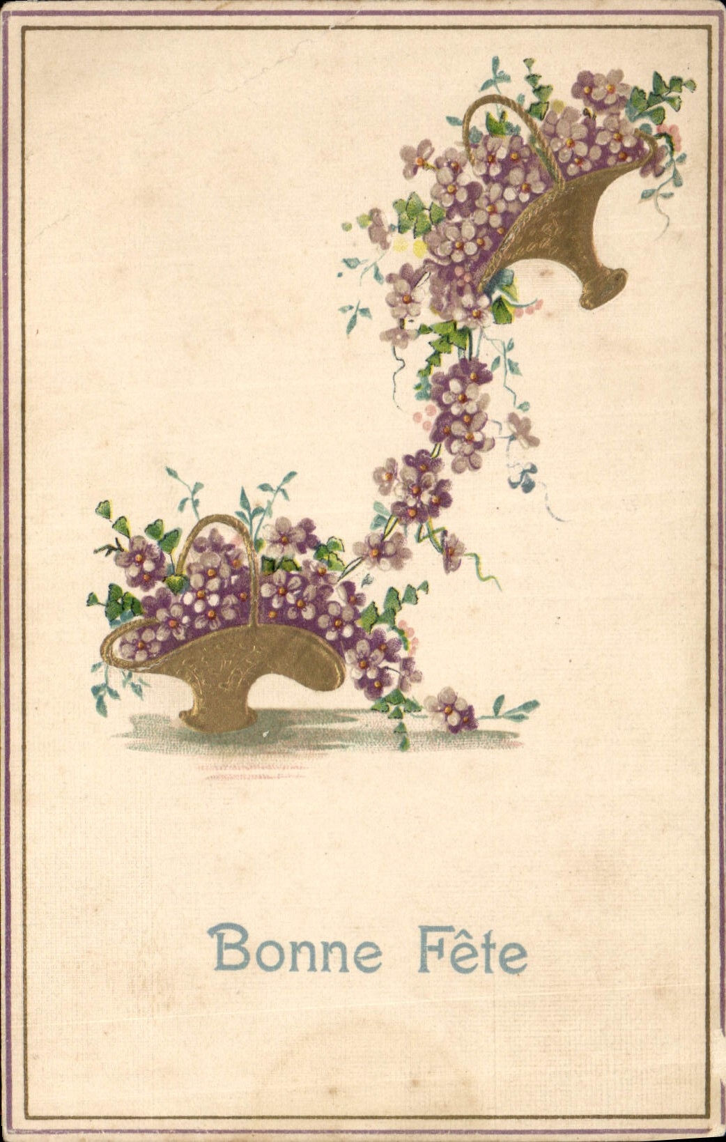 CPA Fantaisie Fleurs 