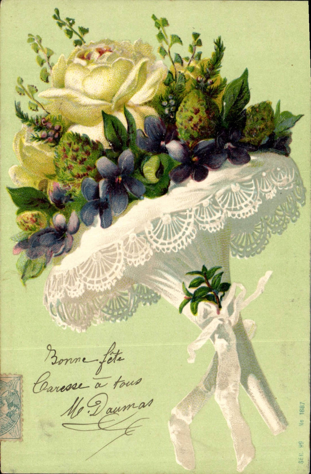 CPA Fantaisie Fleurs 