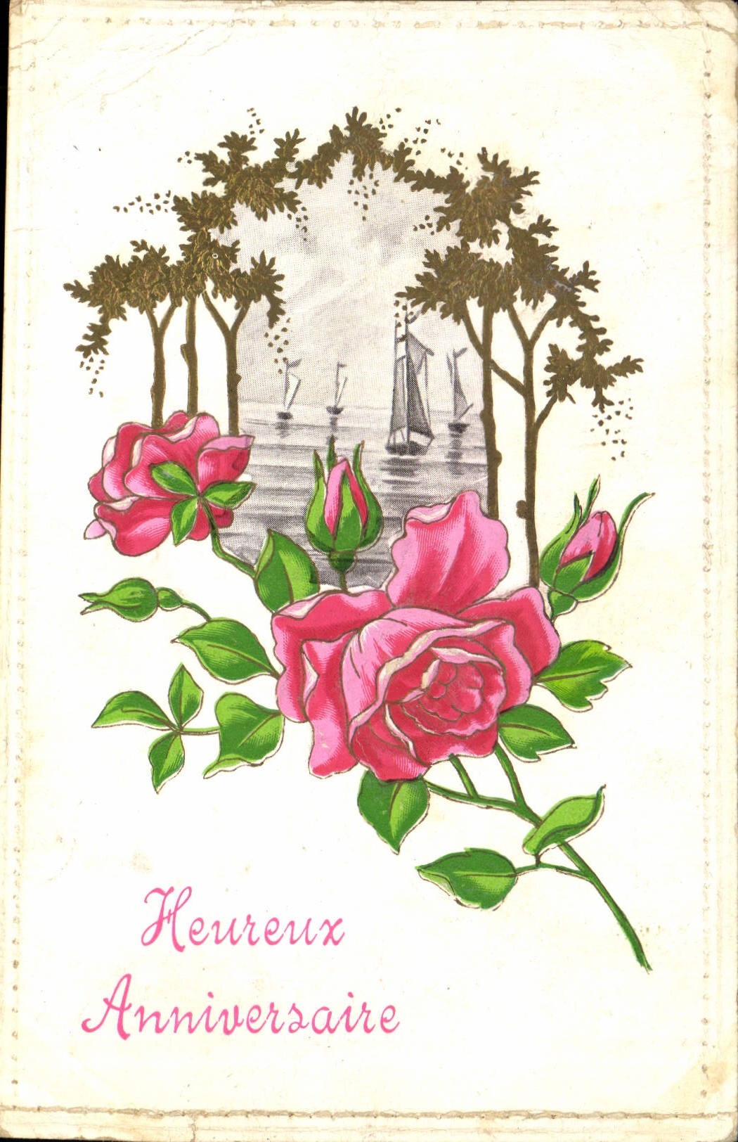 CPA Fantaisie Fleurs 