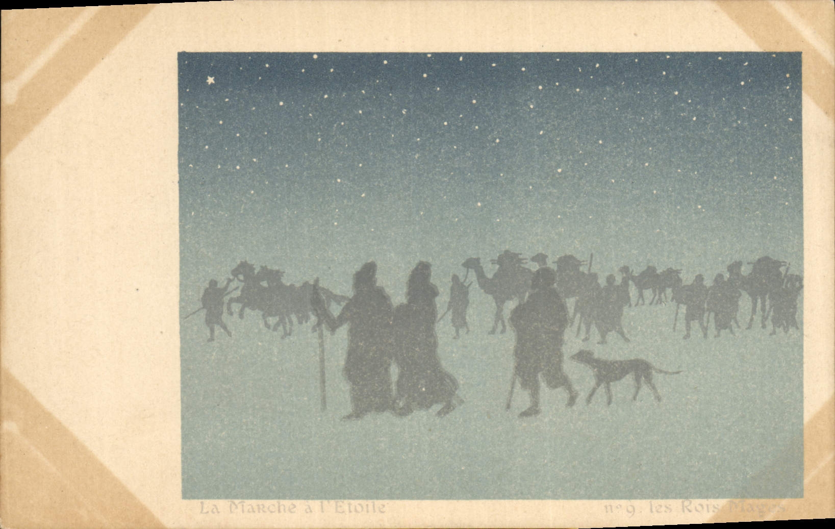 CPA Fantaisie Illustrateur La marche a l'etoile Les rois Mages