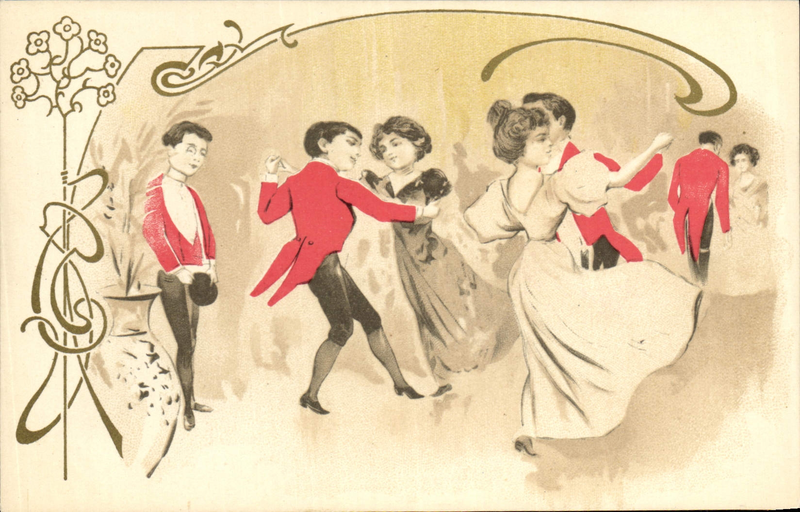 CPA Fantaisie Illustrateur Femme Danse