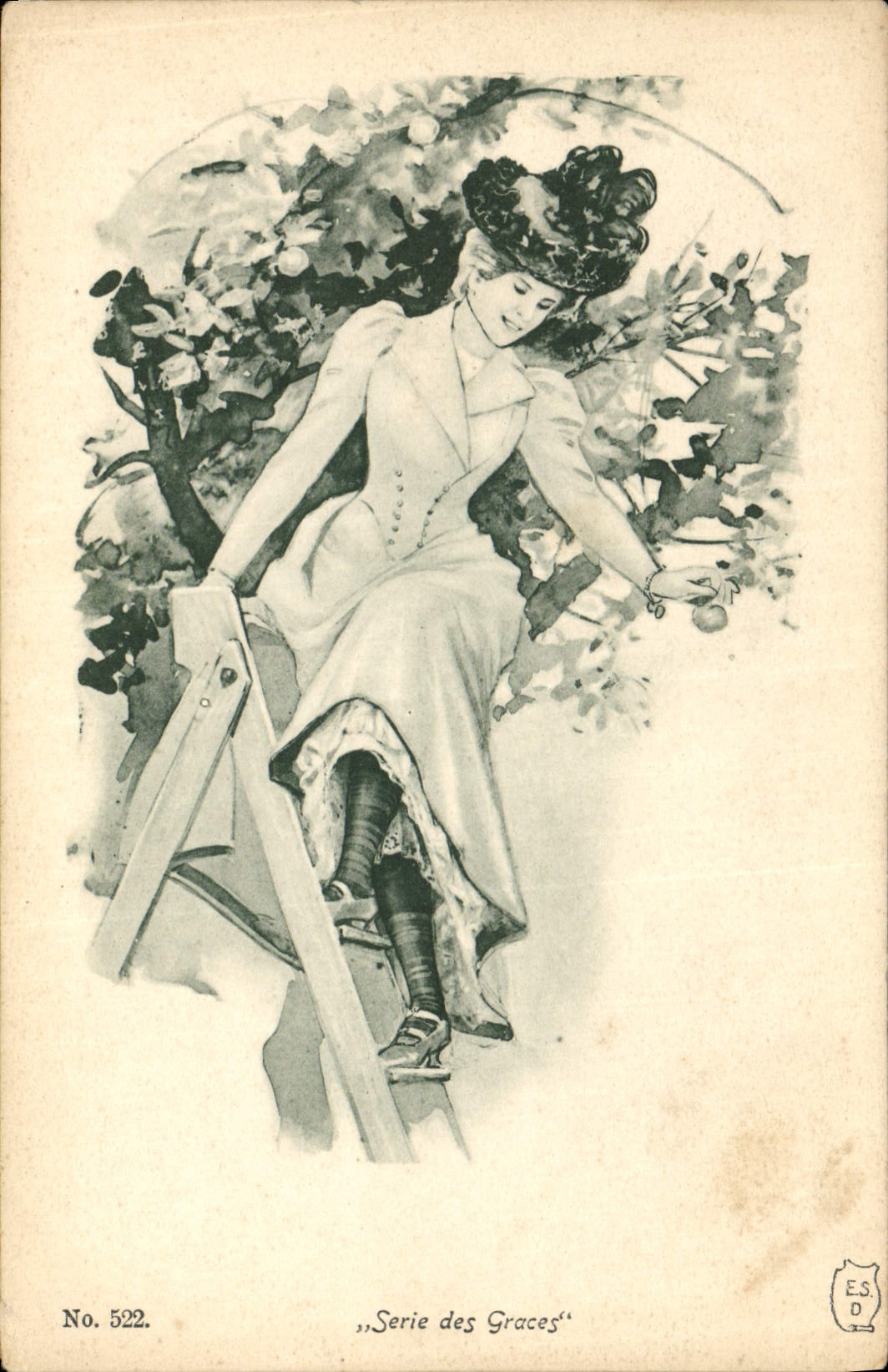 CPA Fantaisie Illustrateur Femme Serie des Graces